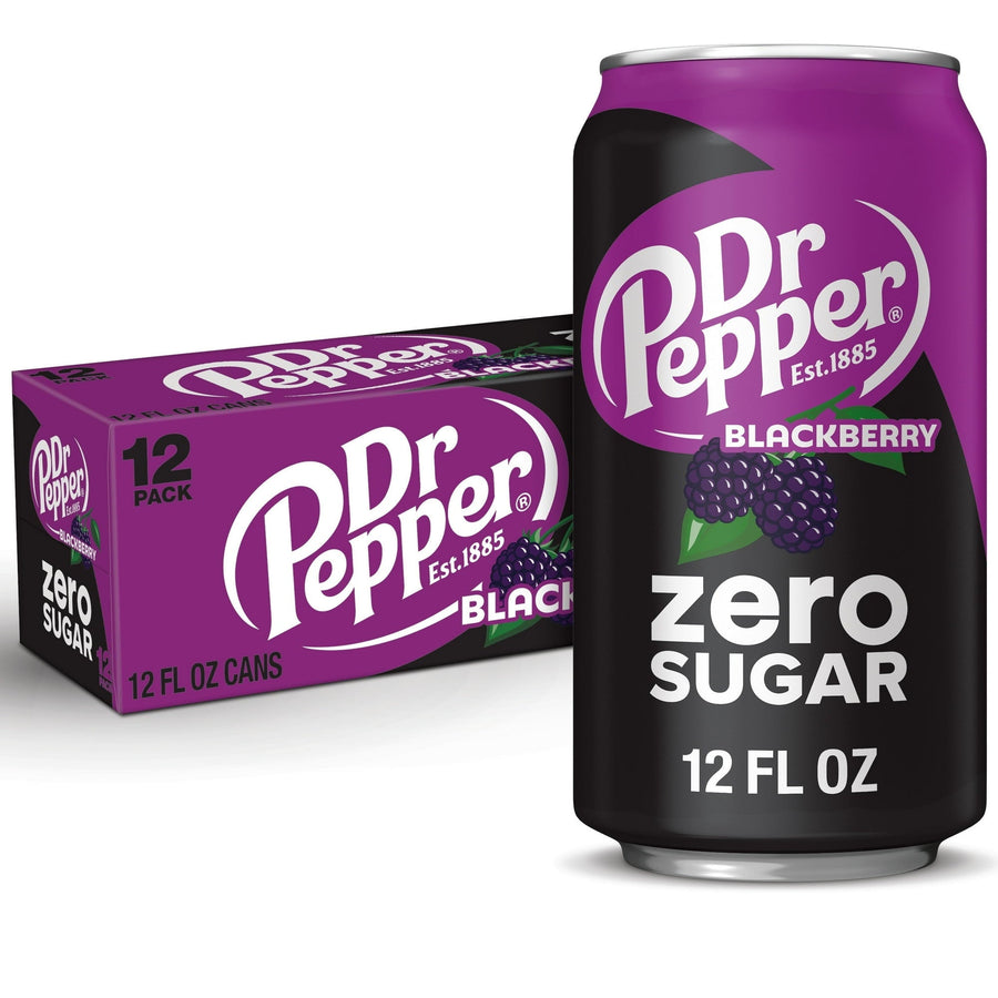 Dr Pepper Blackberry Zero Sugar Soda - Clean Zero
